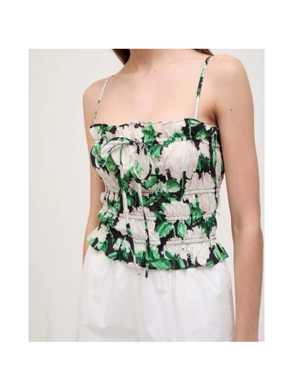 Hill House  Floral Smocked Scarlett Top